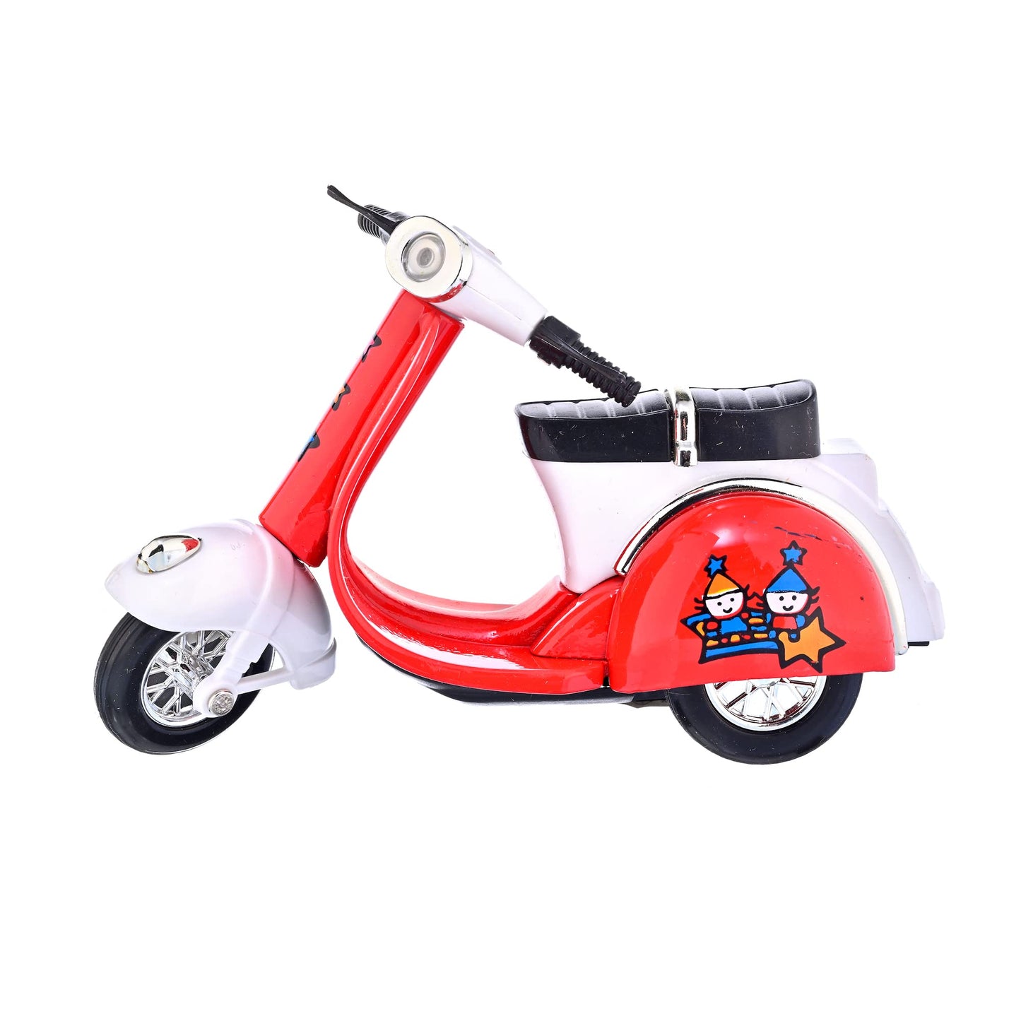 Pull Back Toy Vehicle Die Cast Scooter [3 Pack] Neon Colors Metal Scooter 4.5 Inches Long, Best Party Favor Prizes for Kids (3 Pack) Colors May Very