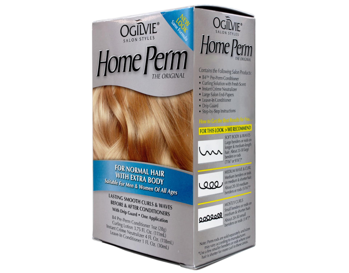 Ogilvie The Original Home Perm, For Normal Hair now with Extra Body 1 ea