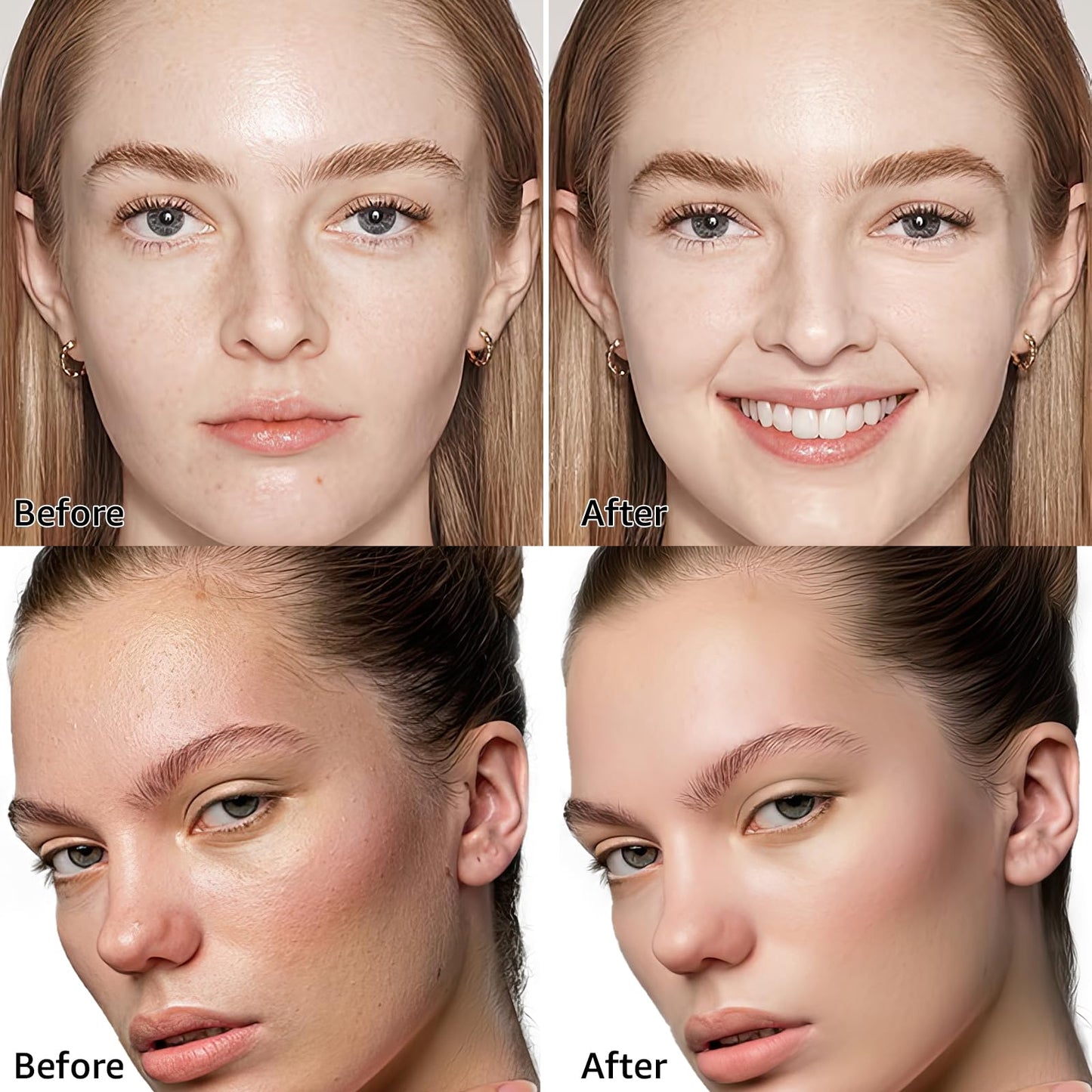 Mushroom Head Air Cushion CC Cream - Moisturizing BB Foundation, Concealer, Waterproof, Long-Lasting, Even Skin Tone, Natural, 1 Pack