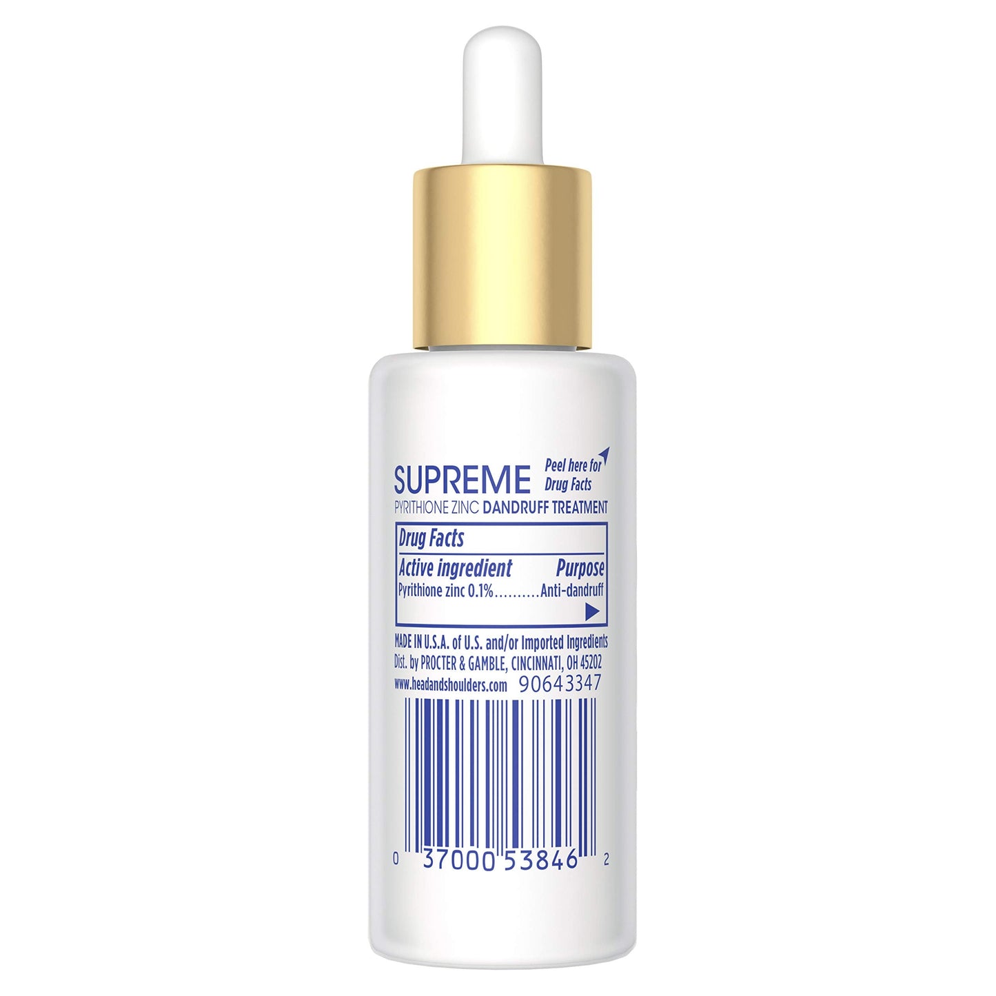 Head & Shoulders Supreme with Argan Oil and Vitamin E, Hydrating Scalp Serum, Fresh, 1.3 Fl Oz