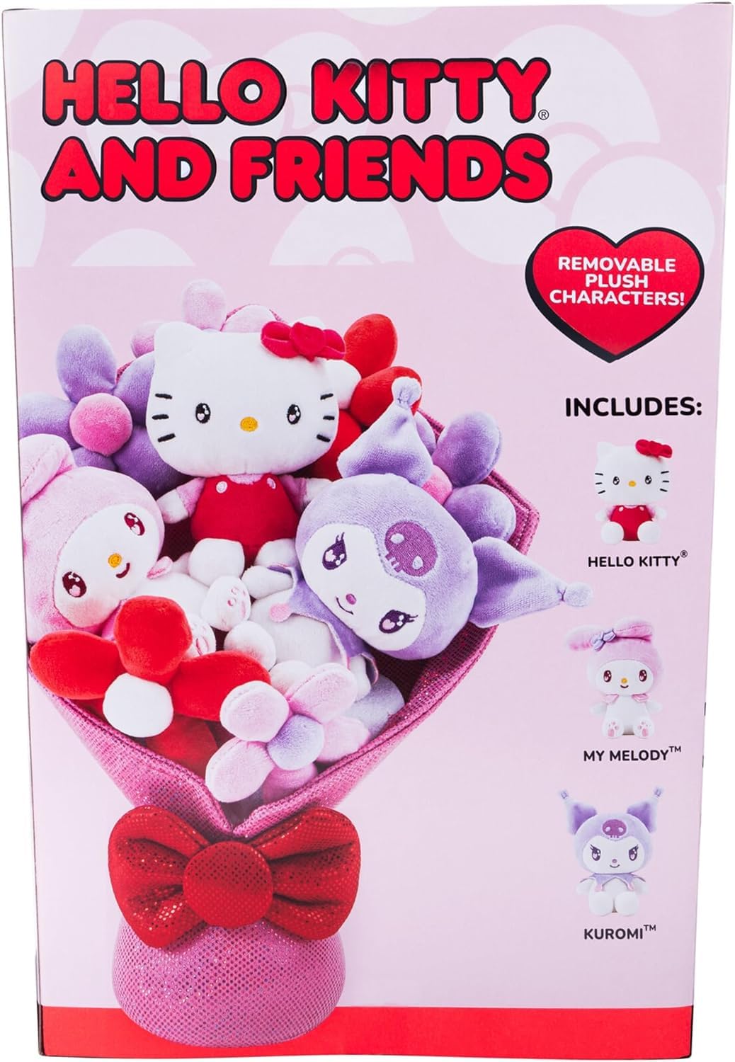 Jazwares Hello Kitty and Friends - 12-inch Plush Bouquet - 9 Plush Included - Officially Licensed Sanrio Product from