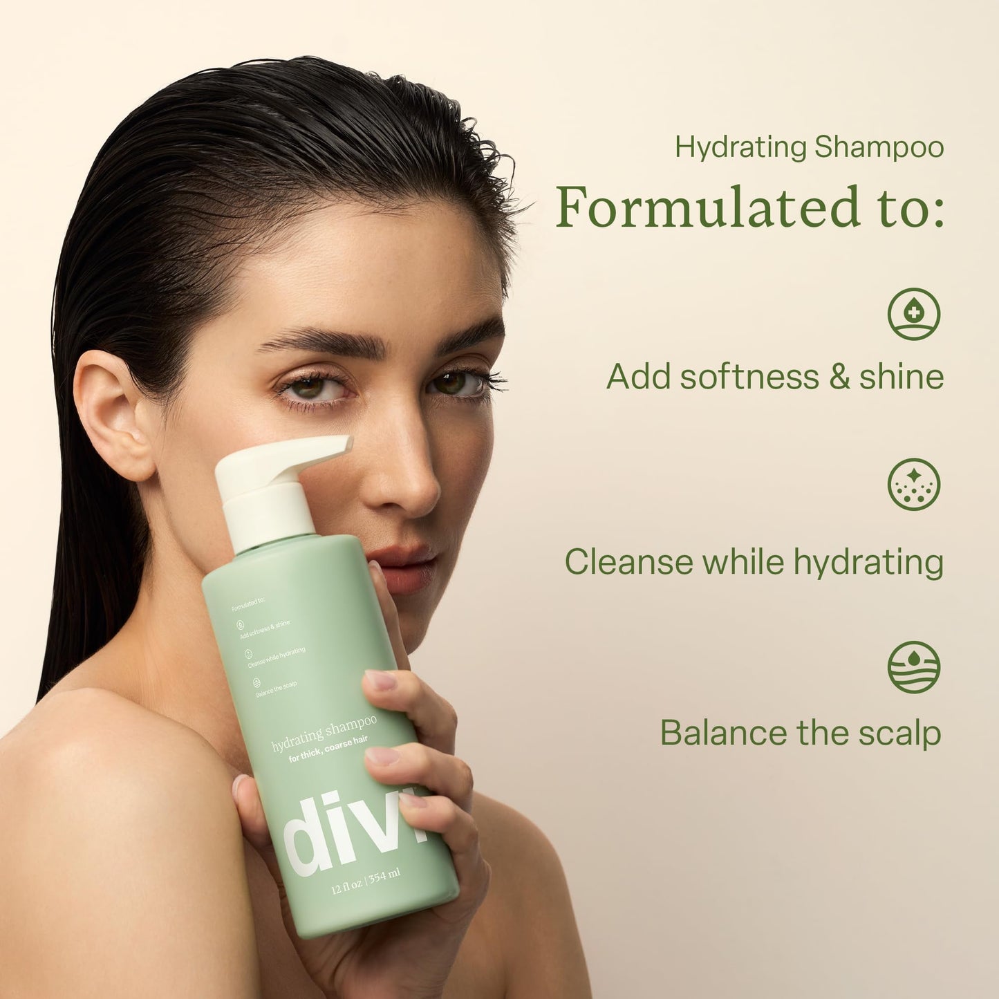 Divi Hydrating Shampoo & Conditioner Set – Cleanses, Removes Buildup, Hydrates & Strengthens All Hair Types, Vegan & Cruelty-Free