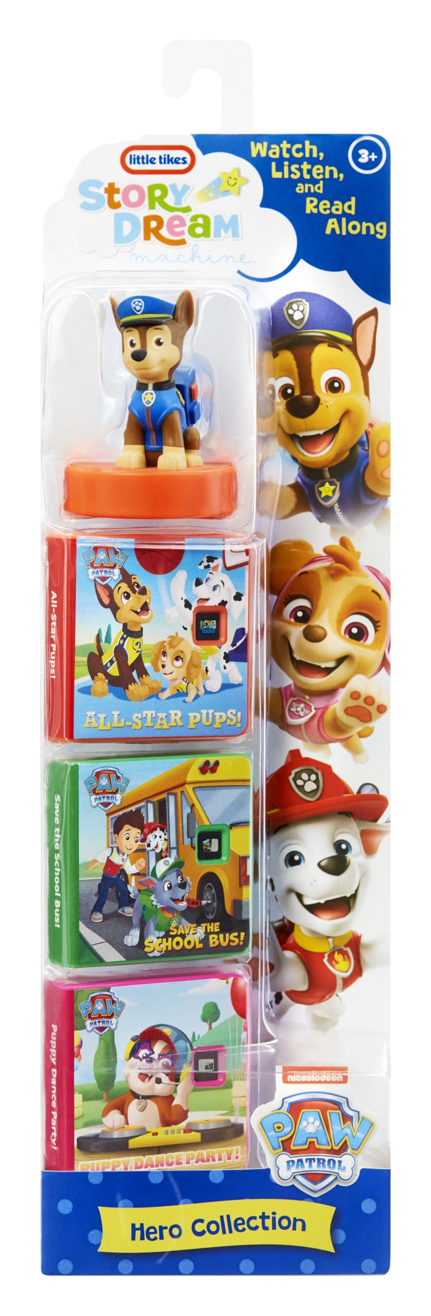 Little Tikes Story Dream Machine PAW Patrol Hero Collection – Storytime Projector with Books & Audio Characters, Toy Gift for Kids Ages 3+