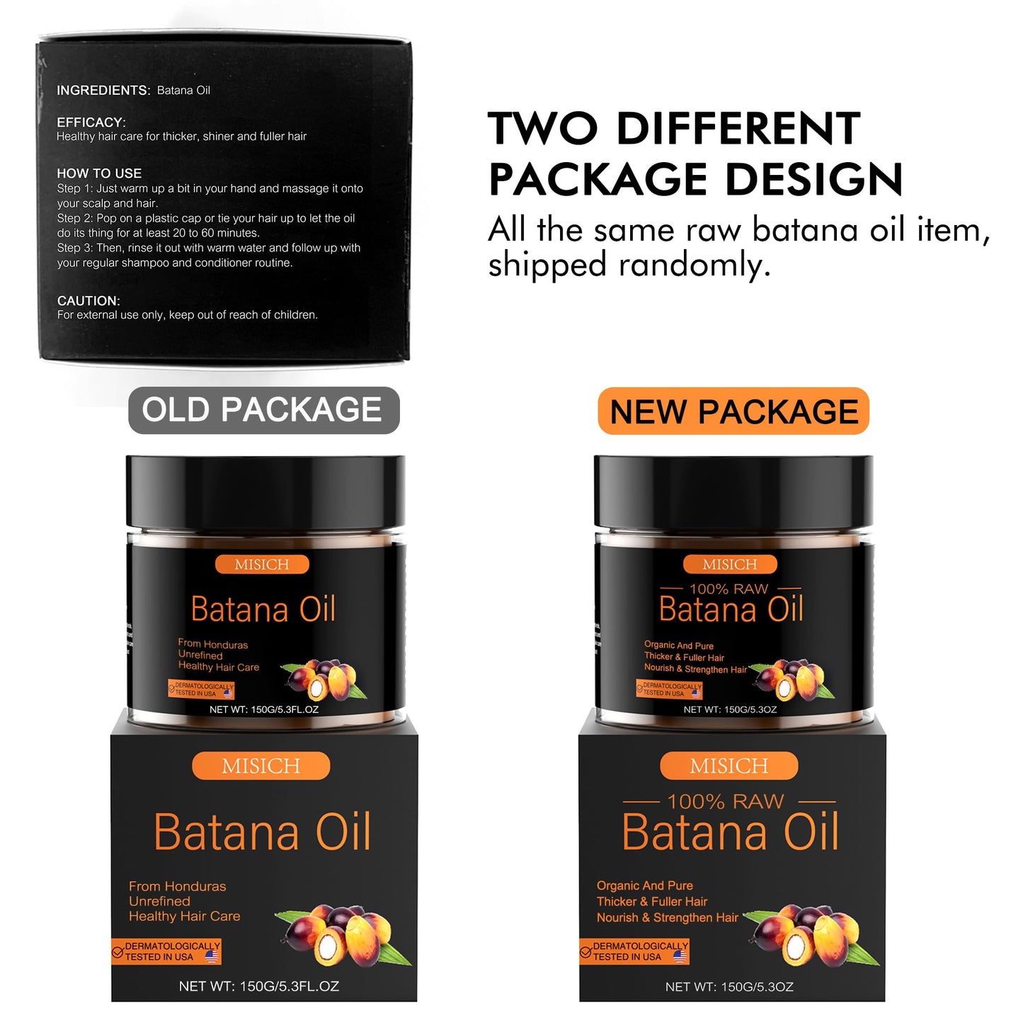 Raw Batana Oil 5.3 oz – 100% Pure Unrefined Organic Oil from Honduras | Promotes Hair Growth, Reduces Hair Loss & Boosts Thickness for Men & Women