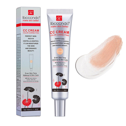 Color Correcting CC Cream with Centella Asiatica – Multi-Purpose Concealer, SPF 25, Moisturizing Primer & Brightening Full Coverage