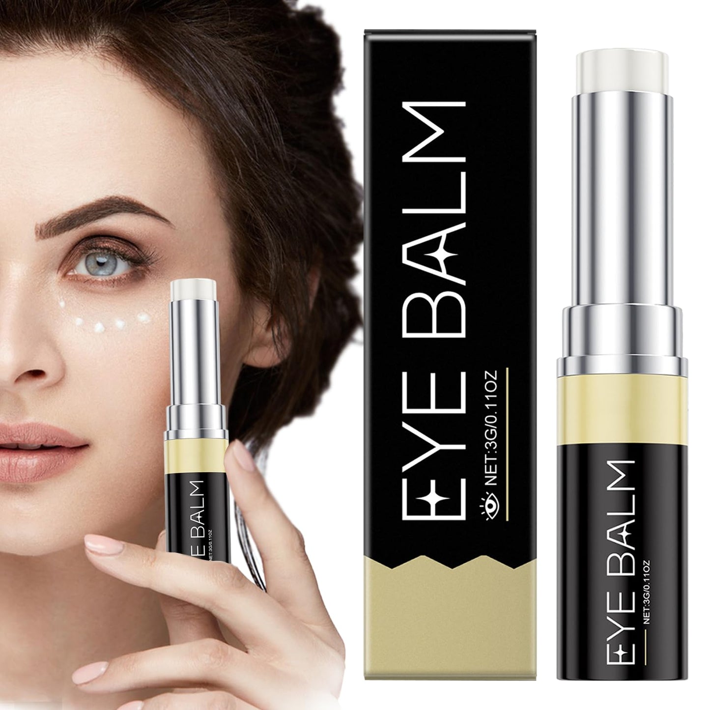 Balm for Eye Bags, Under Eye Balm Stick for Under Eye Bags, Eye Cream, Eyes Bags Serum, Deep Moisturizing Hydrating (1)