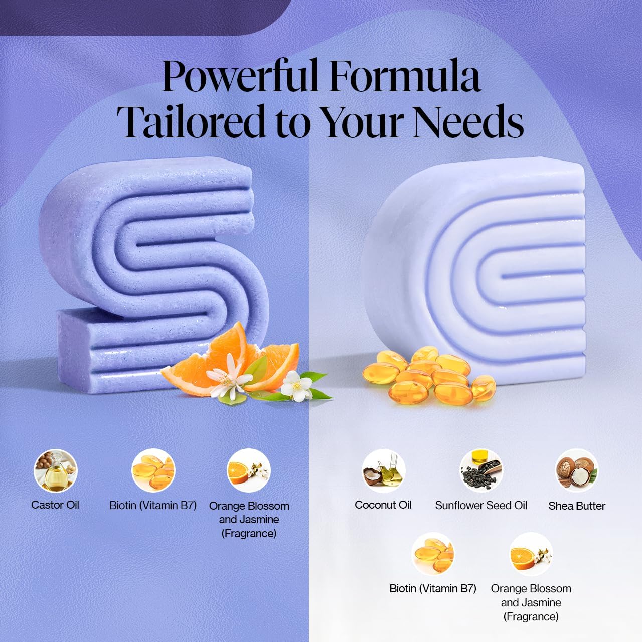 Kitsch Purple Shampoo & Conditioner Bar Set for Blonde & Color-Treated Hair – Biotin Strengthening, Anti-Brass, Vegan & Sulfate Free, Made in USA