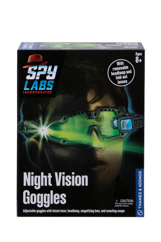 Thames & Kosmos Spy Labs Night Vision Goggles – Conduct Secret Missions & Night Surveillance | Detective Gear for Young Investigators