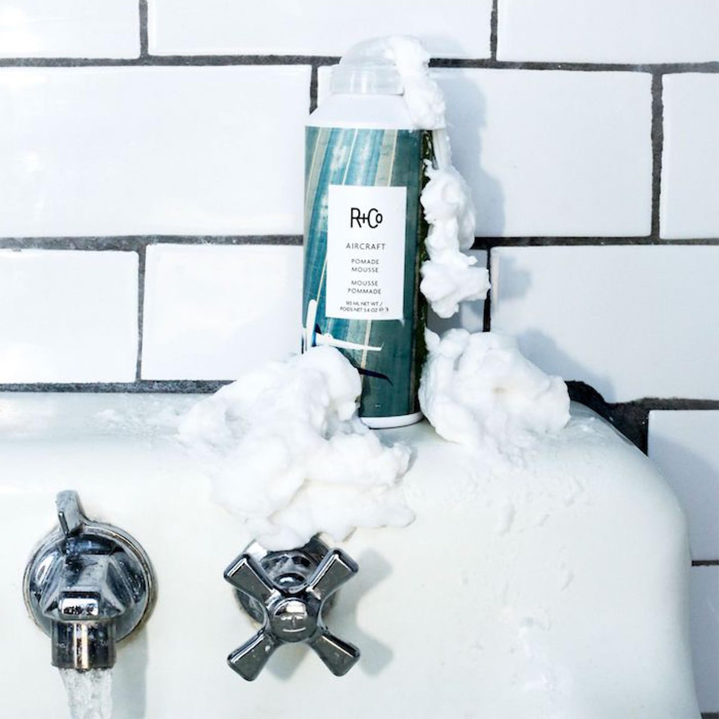 R+Co AIRCRAFT Pomade Mousse 166 ml / 5.6 oz