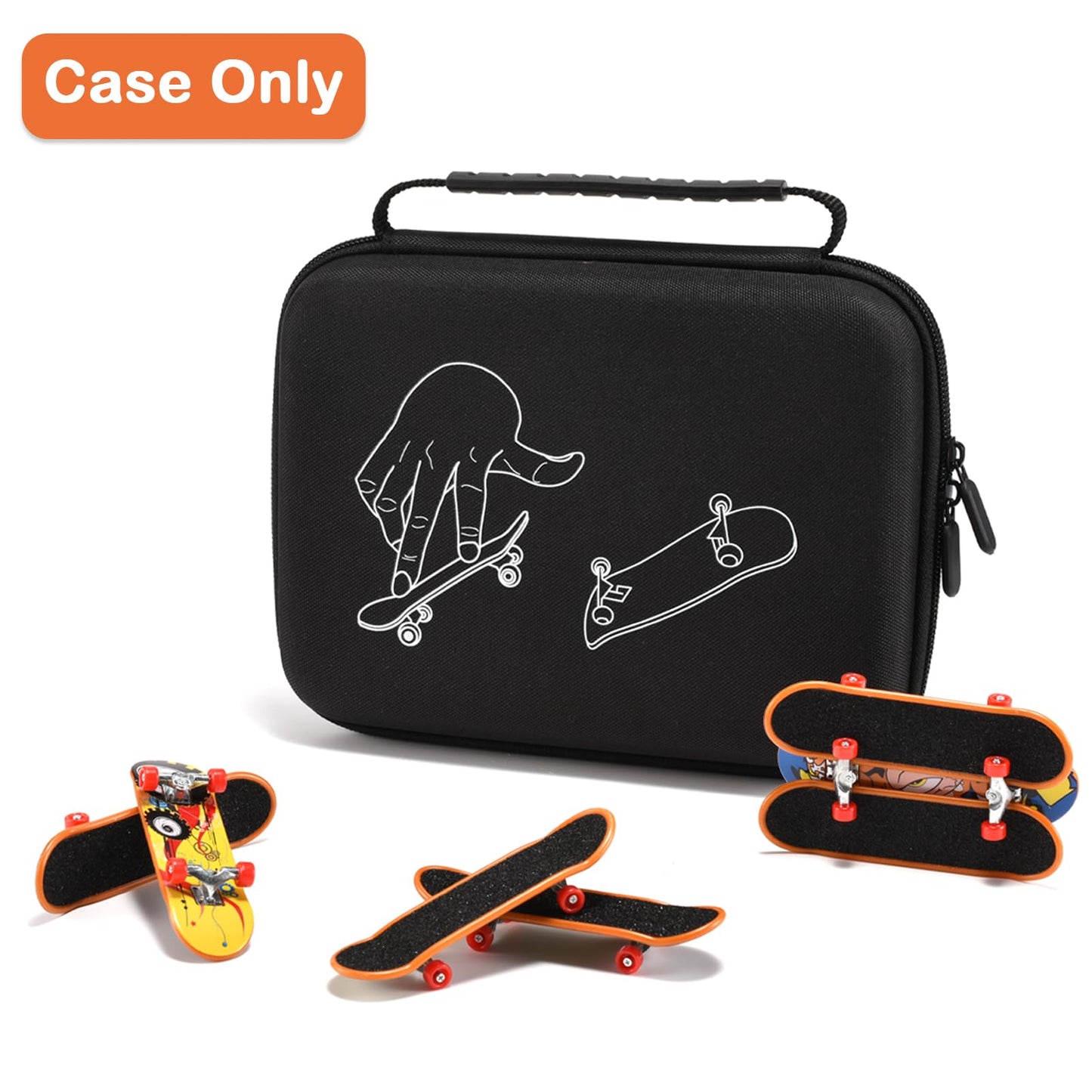 Klawdsky Fingerboard Case for Teck Deck Ultra DLX Finger Skateboards, Storage Case Compatible with 16pcs Mini Skateboards