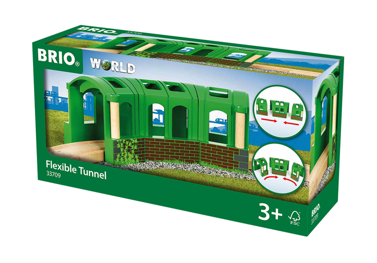 BRIO World - Flexible Tunnel Train Set Accessories for Kids Age 3 Years and up. Compatible with All Train Sets