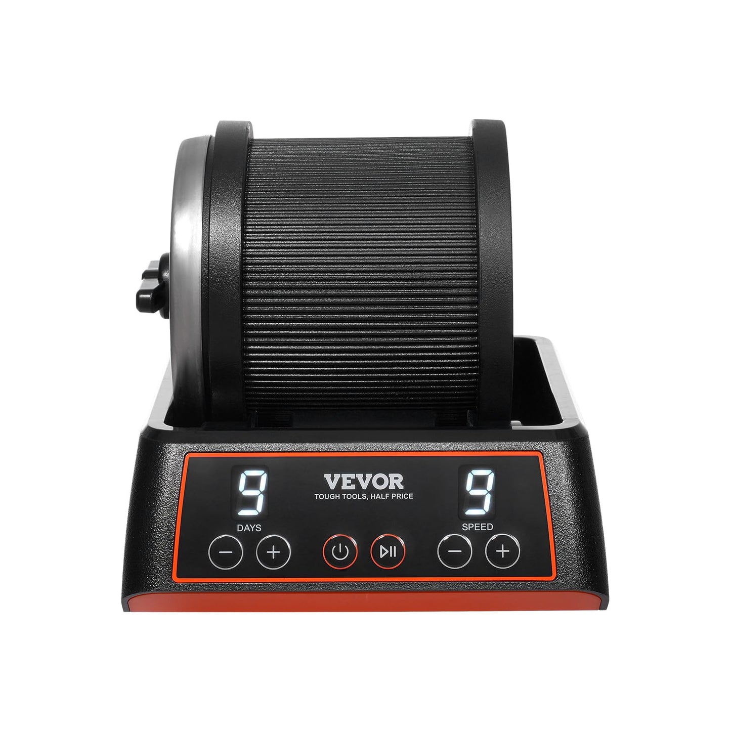 VEVOR 2.5 lbs Rock Tumbler Kit – 9-Speed, 9-Day Stone Polisher with Rough Gemstones & Polishing Grits for Adults & Kids