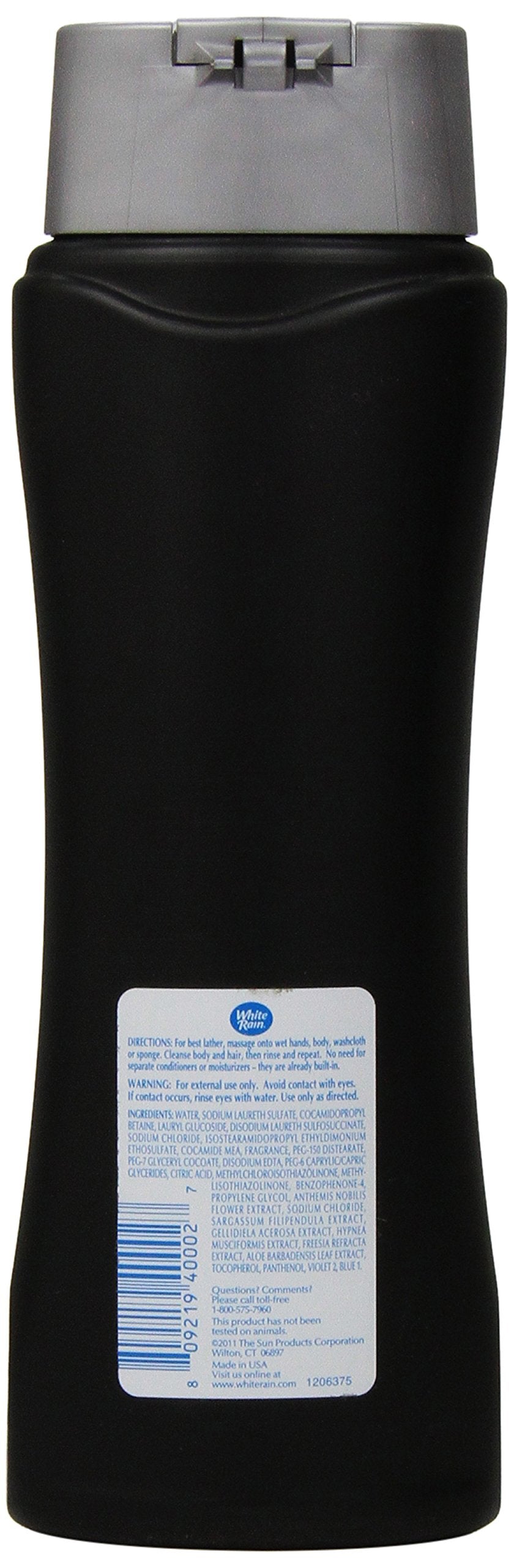 White Rain for Men 3 in 1 Shampoo/Conditioner/Body Wash Cool Ocean Wave - 15 oz, Pack of 3