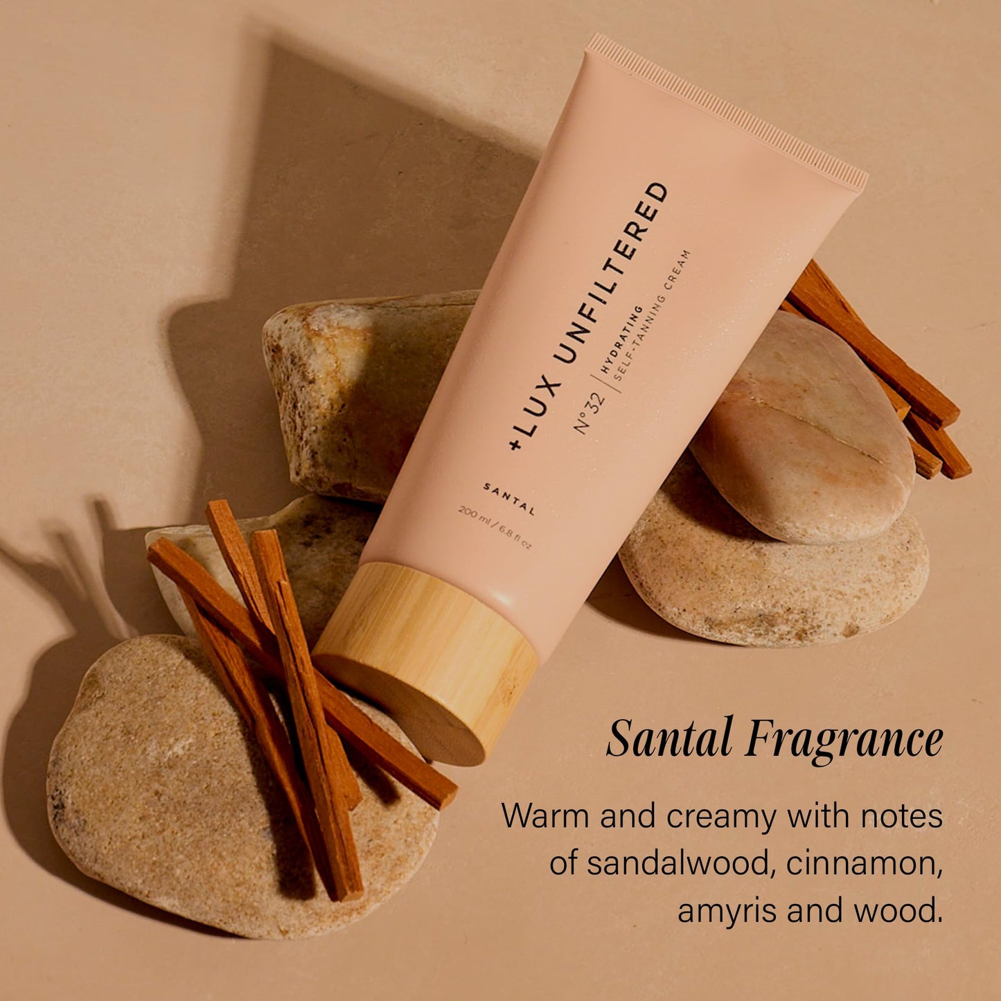 Lux Unfiltered N°32 Gradual Self Tanner – Hydrating, Non-Sticky, Natural-Looking Tan with Shea Butter & Squalane, Vegan & Cruelty-Free