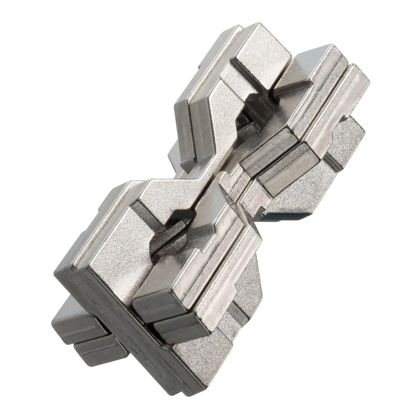 BePuzzled | Hourglass Hanayama Metal Brainteaser Puzzle Mensa Rated Level 6, for Ages 12 and Up