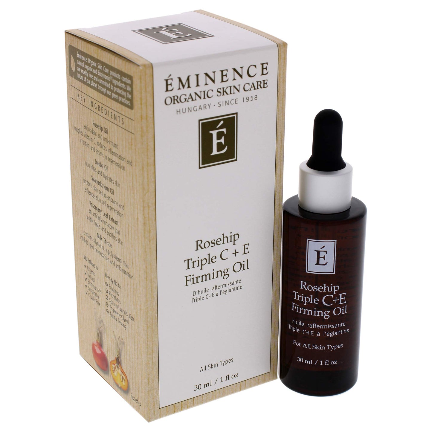 Eminence Rosehip Triple C+e Firming Oil 1 Oz.