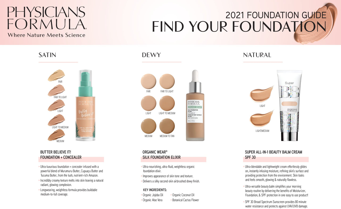 Physicians Formula Super BB Cream. All in 1 Tinted Beauty Balm Foundation Cream, Sheer Moisturizing Coverage, Cruelty free - Light