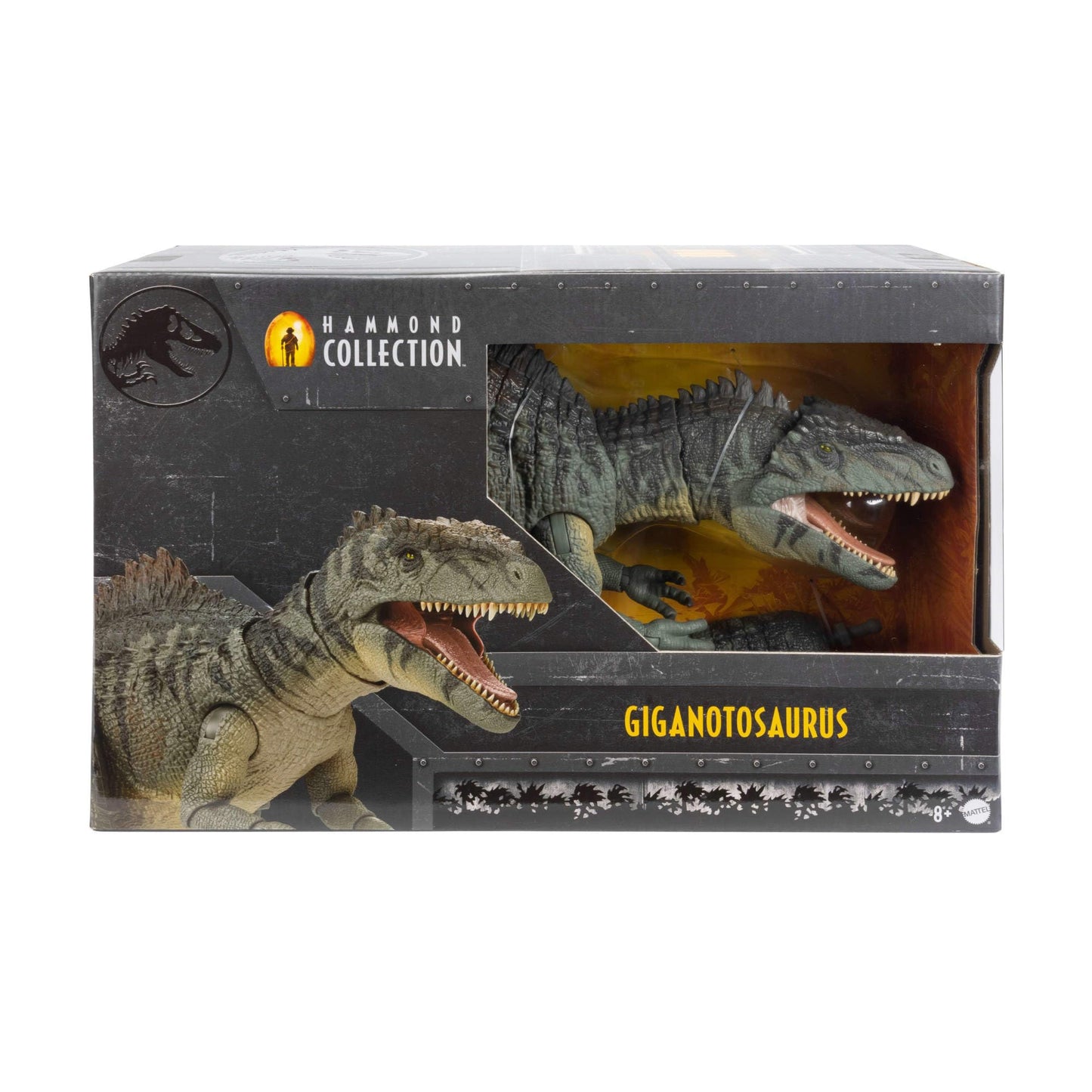 Mattel Jurassic World Dominion Hammond Collection Giganotosaurus Dinosaur Figure, 21 Articulations, Glass Eyes, Wired Tail & Posable Tongue