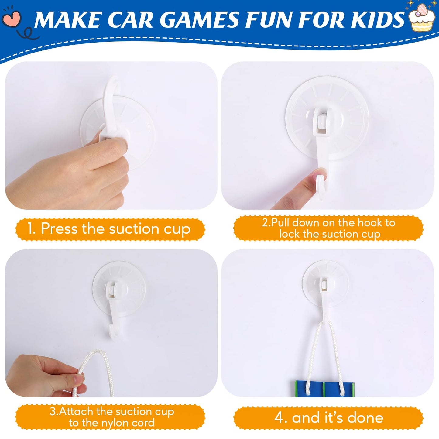 Flexible 15ft Race Car Track Starter Set with Suction Cups, 1:64 Diecast Cars, Portable Roll-Up Racetrack for Kids Ages 3+ (Blue & Green)