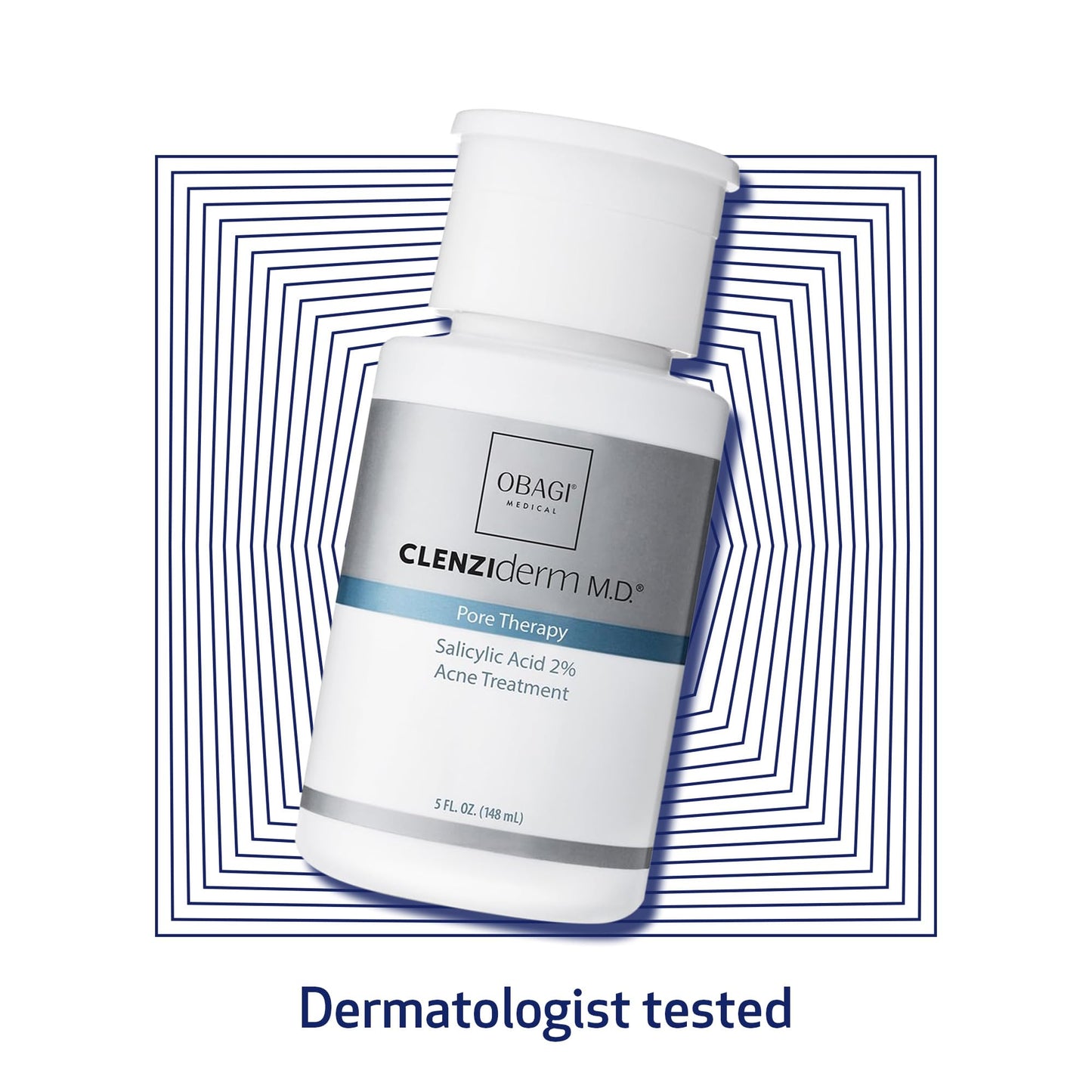 Obagi CLENZIderm M.D. Pore Therapy Exfoliating BHA Toner - Unclogs Pores with 2% Salicylic Acid Acne Treatment – 5 oz