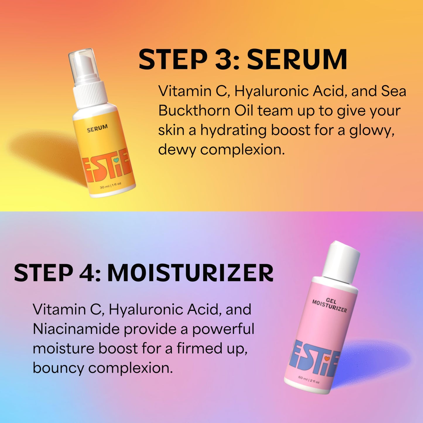 InstaNatural BFF Teen Skincare Kit – 4 Steps for Healthy Skin: Cleanser, Toner, Serum & Gel Moisturizer, Fresh Citrus, All Skin Types