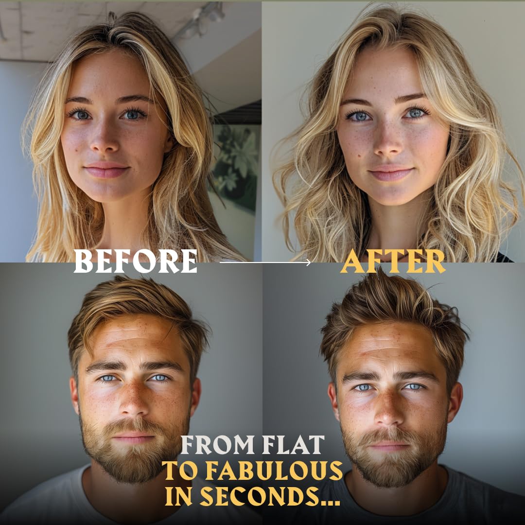 Striking Viking Sea Salt Spray for Men 6.76 fl oz | Citrus Scent Hair Texturizer | Volumizing, Curl Enhancing & Holding Spray | Paraben-Free, Made in Germany