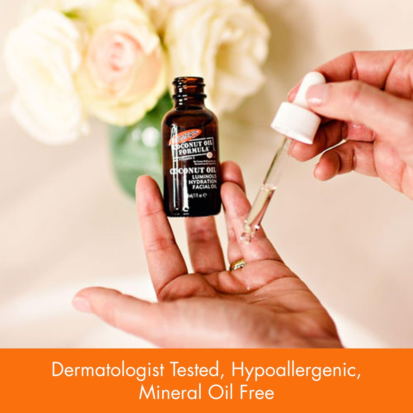 Palmer's Coconut Oil Formula Coconut Monoi Luminous Hydration Facial Oil, 1 Ounce