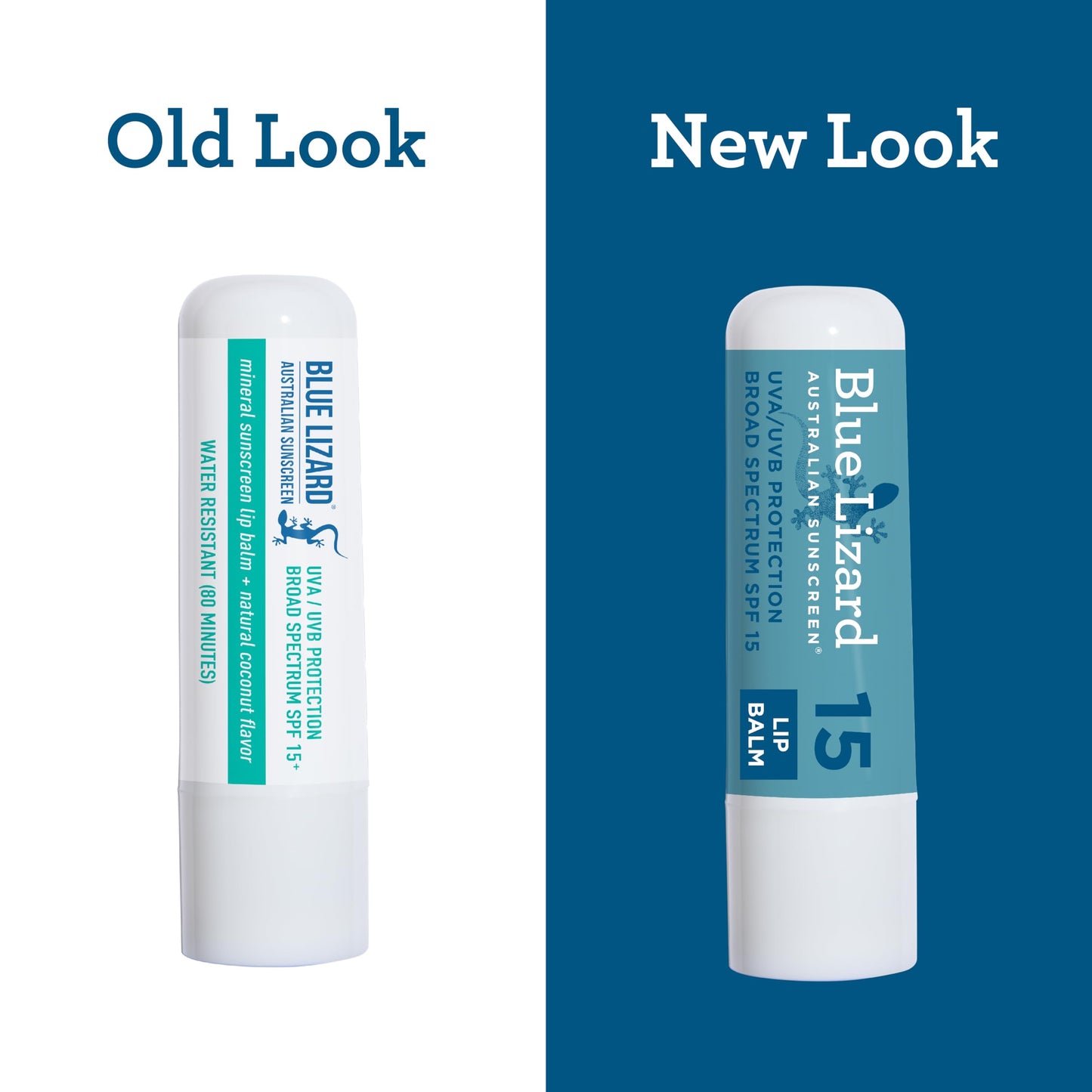 BLUE LIZARD Mineral SPF 15 Lip Balm 3-Pack – Broad Spectrum Protection, Natural Coconut Flavor, with Kakadu Plum & 8 Natural Oils, Vegan, 0.13 oz Each