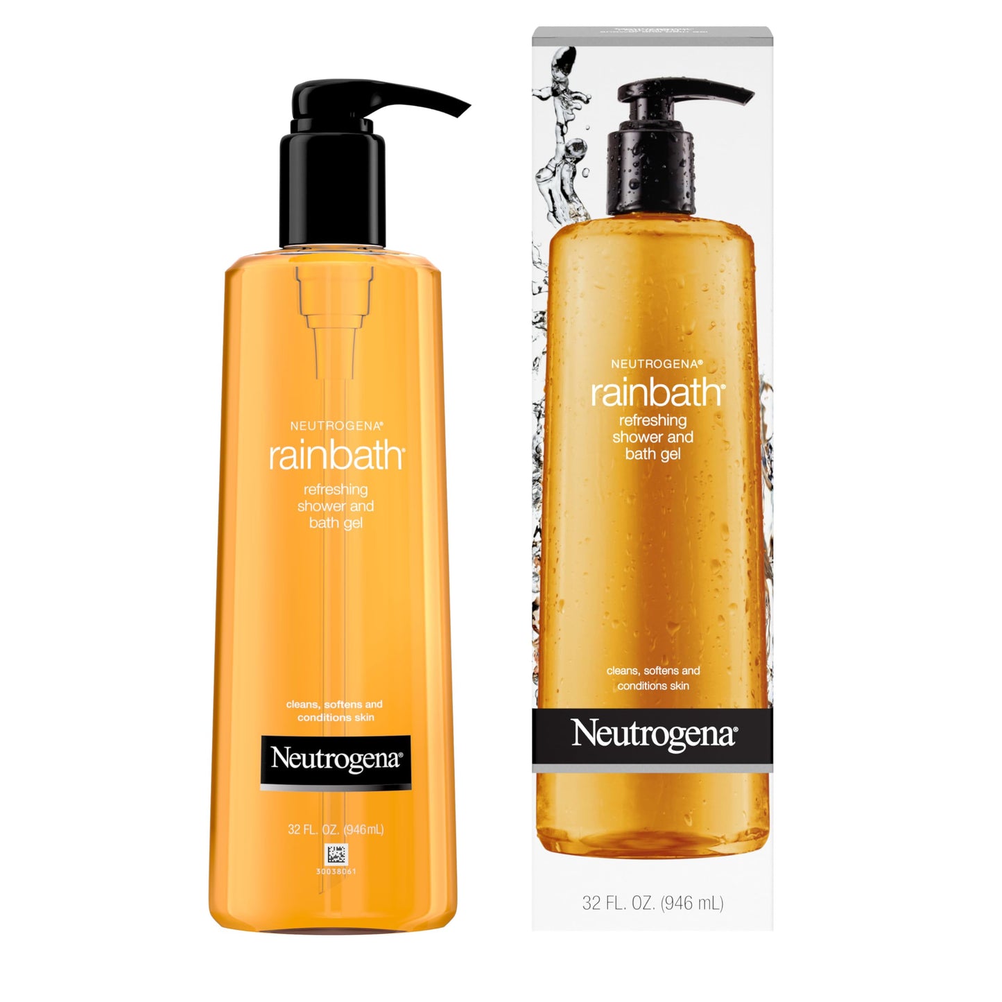Neutrogena Rainbath Shower & Bath Gel, Daily Moisturizing Body Wash & Shaving Gel, Creamy Lather, Original Scent, 32 fl Oz