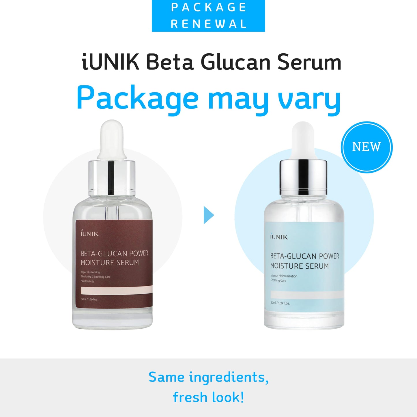 IUNIK Beta-Glucan Power Deep Moisture Serum – Vegan, Intense Hydration, Mushroom & Yeast Extracts for Dry, Mature, Sensitive Skin