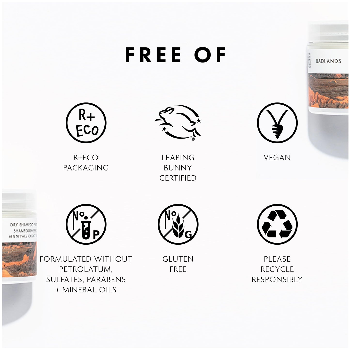 R+Co Badlands Dry Shampoo Paste | Part Dry Shampoo, Part Styling Paste | Adds Texture, Absorbs Oil, Matte Finish | 2.2 oz