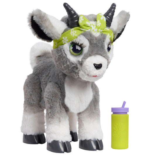 furReal Daisy the Yoga Goat Interactive Toy, 11-inch Realistic Plush, Kids Toys for Ages 4 Up by Just Play