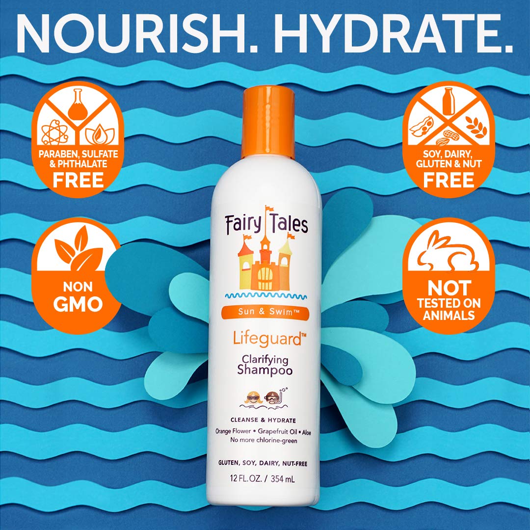Fairy Tales Swimmer Conditioning Spray for Kids, 8oz – Natural Chlorine & Salt Repair, No Parabens, Sulfates, or Synthetic Dyes
