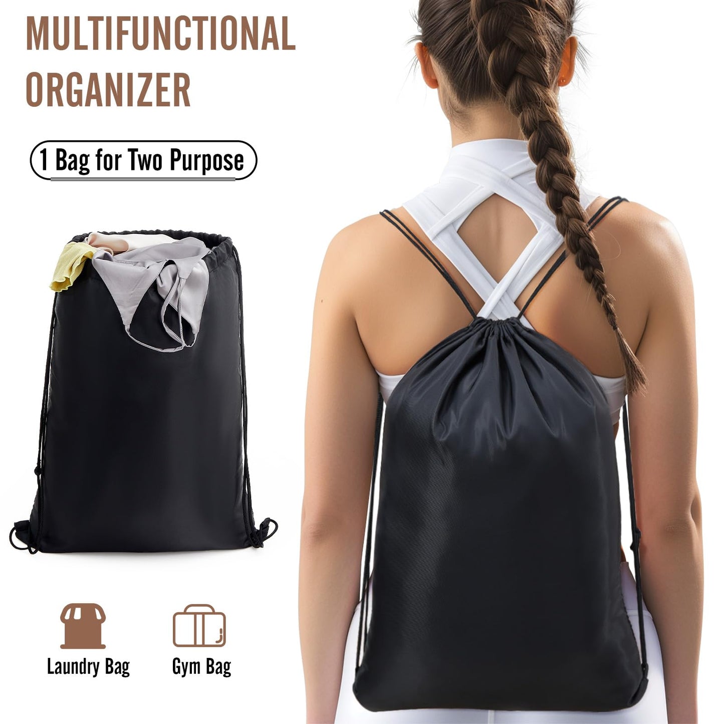 Veken 8 Set Packing Cubes for Travel – Luggage Organizer Bags w/ Laundry & Toiletry Bag, Perfect for Airplane, Road Trip, Camping