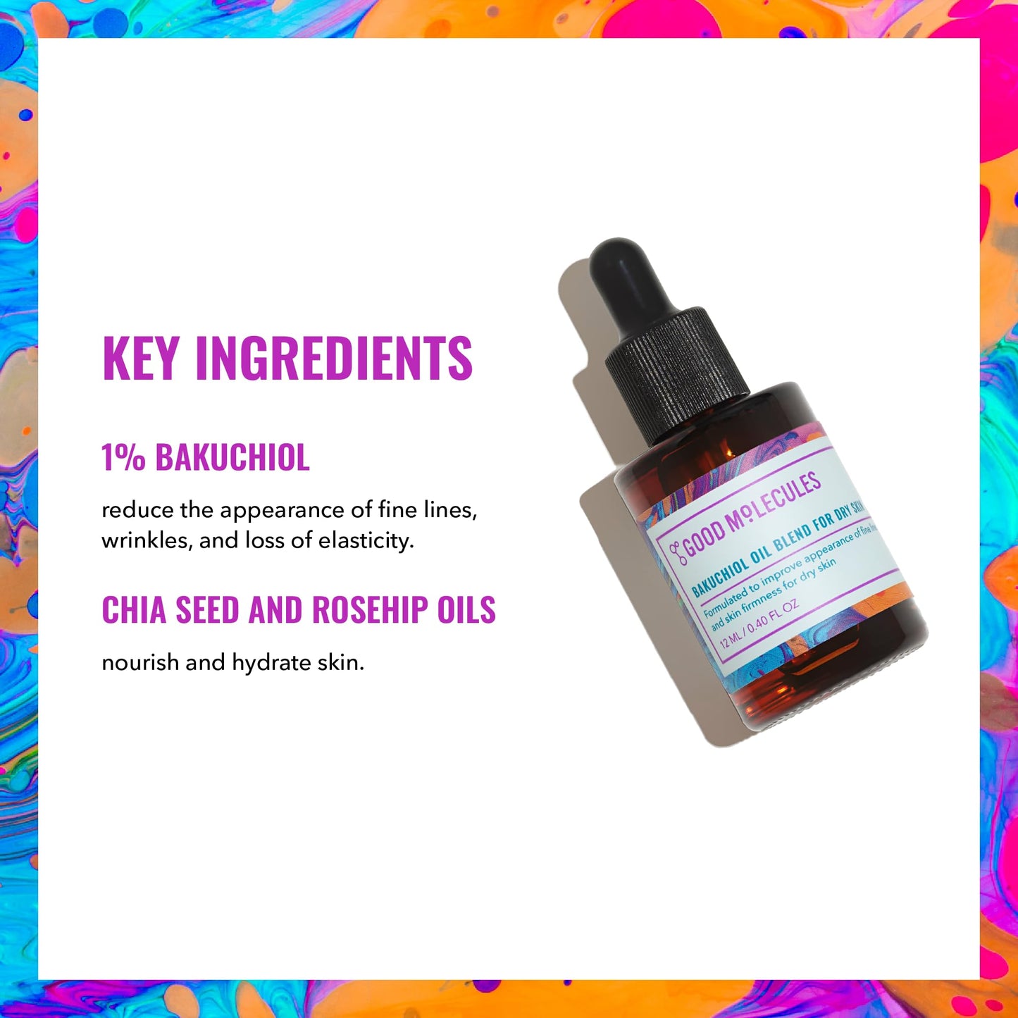 Good Molecules Bakuchiol Face Oil for Dry Skin – Ultra Hydrating with Rosehip, Boosts Collagen, Natural Moisturizing Oil