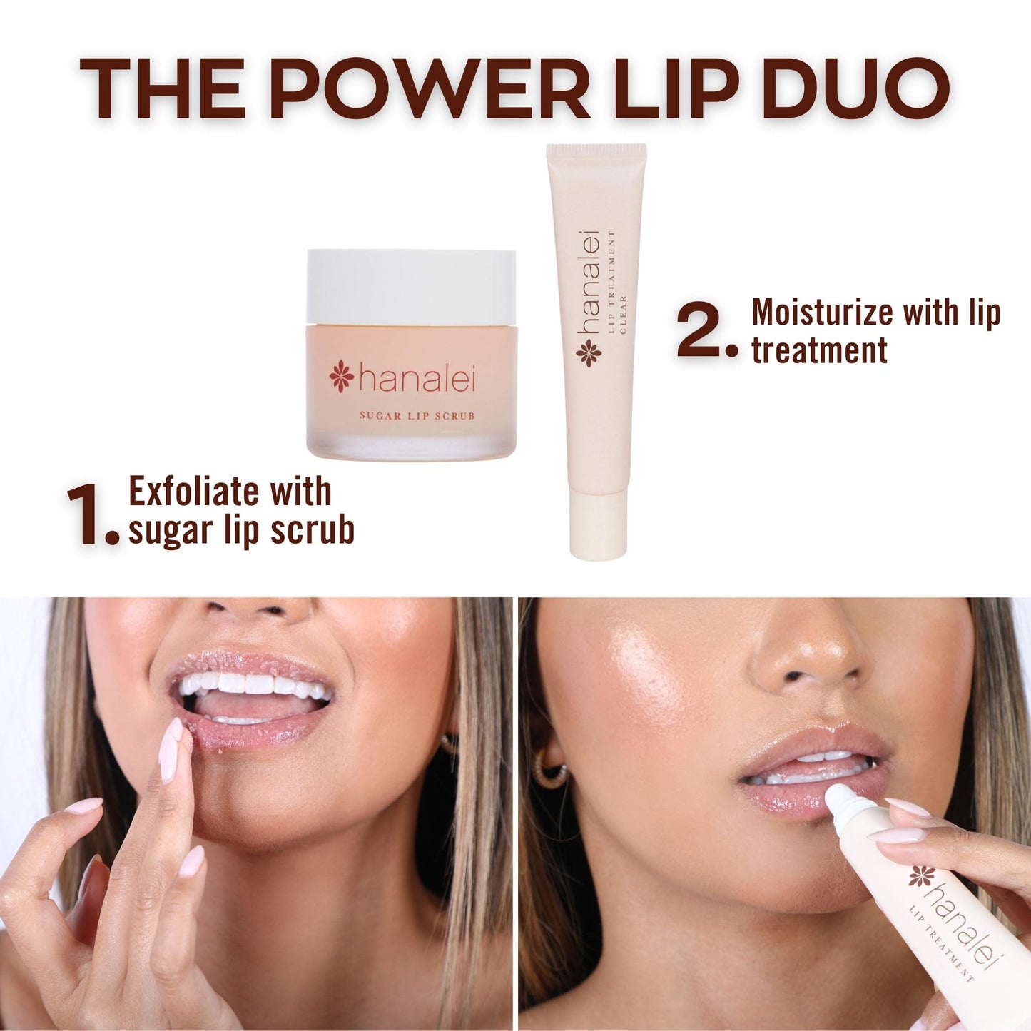 Hanalei Vegan Sugar Lip Scrub, 22g – Hawaiian Cane Sugar, Kukui Oil & Shea Butter, Natural, Cruelty-Free, Smooths & Hydrates Lips