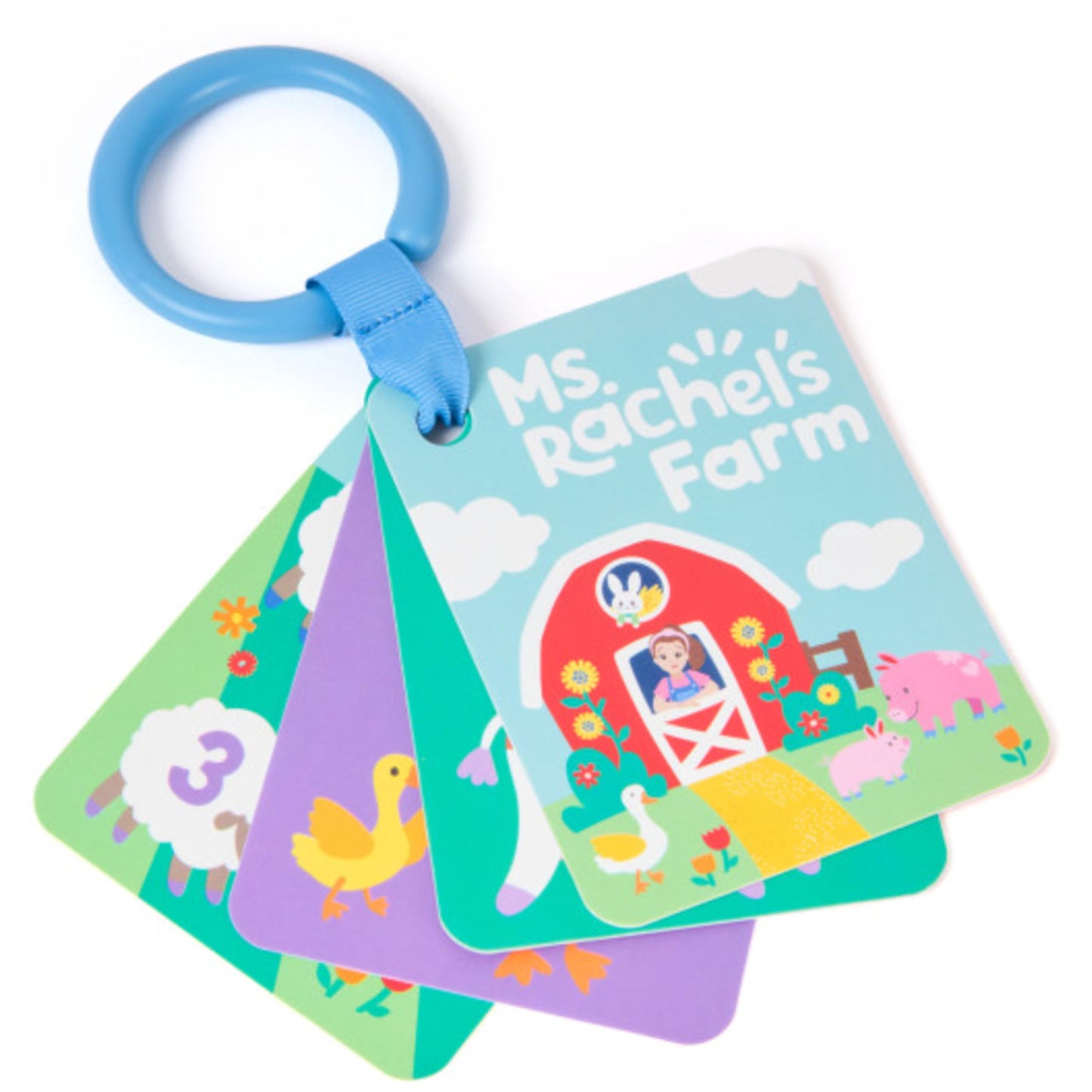 Ms. Rachel Farm Friends Baby Gift Set with Plush Toy, Animal Cards & Finger Puppet – Educational Baby Toys for Girls & Boys 0+