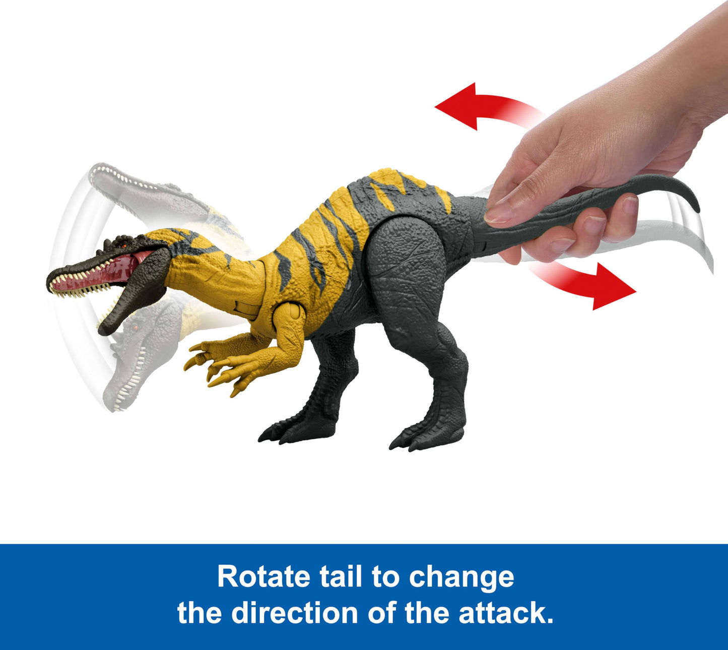 Mattel Jurassic World Dinosaur Toys with Roar Sound & Attack Action, Wild Roar Posable Figures, Physical & Connected Digital Play