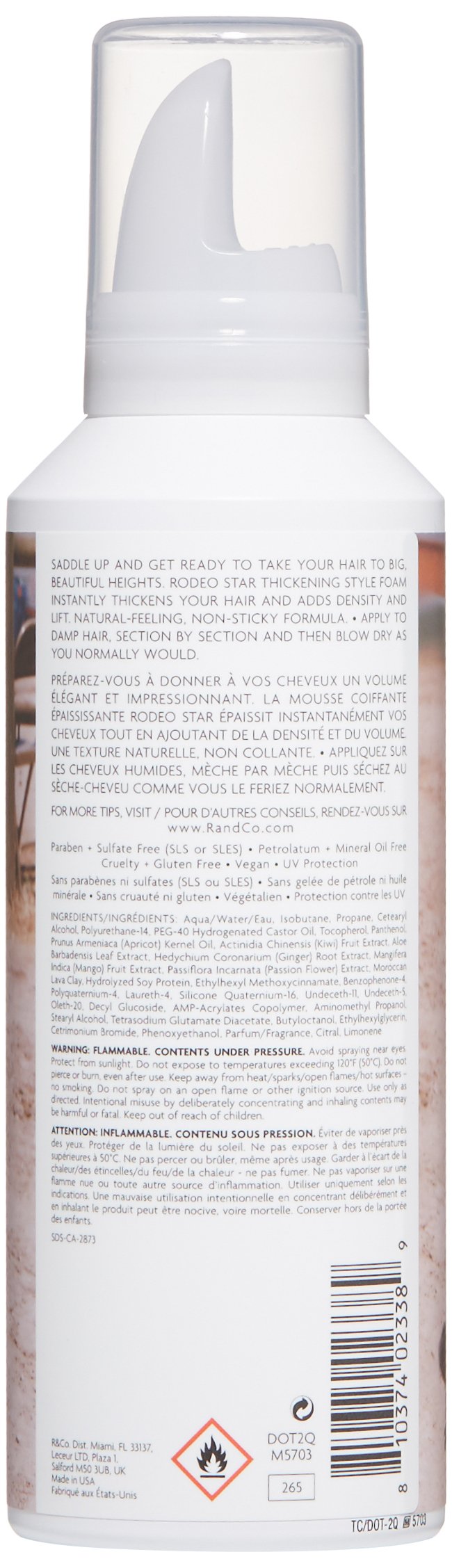 R+Co Rodeo Star Thickening Style Foam 150 ml / 5 oz