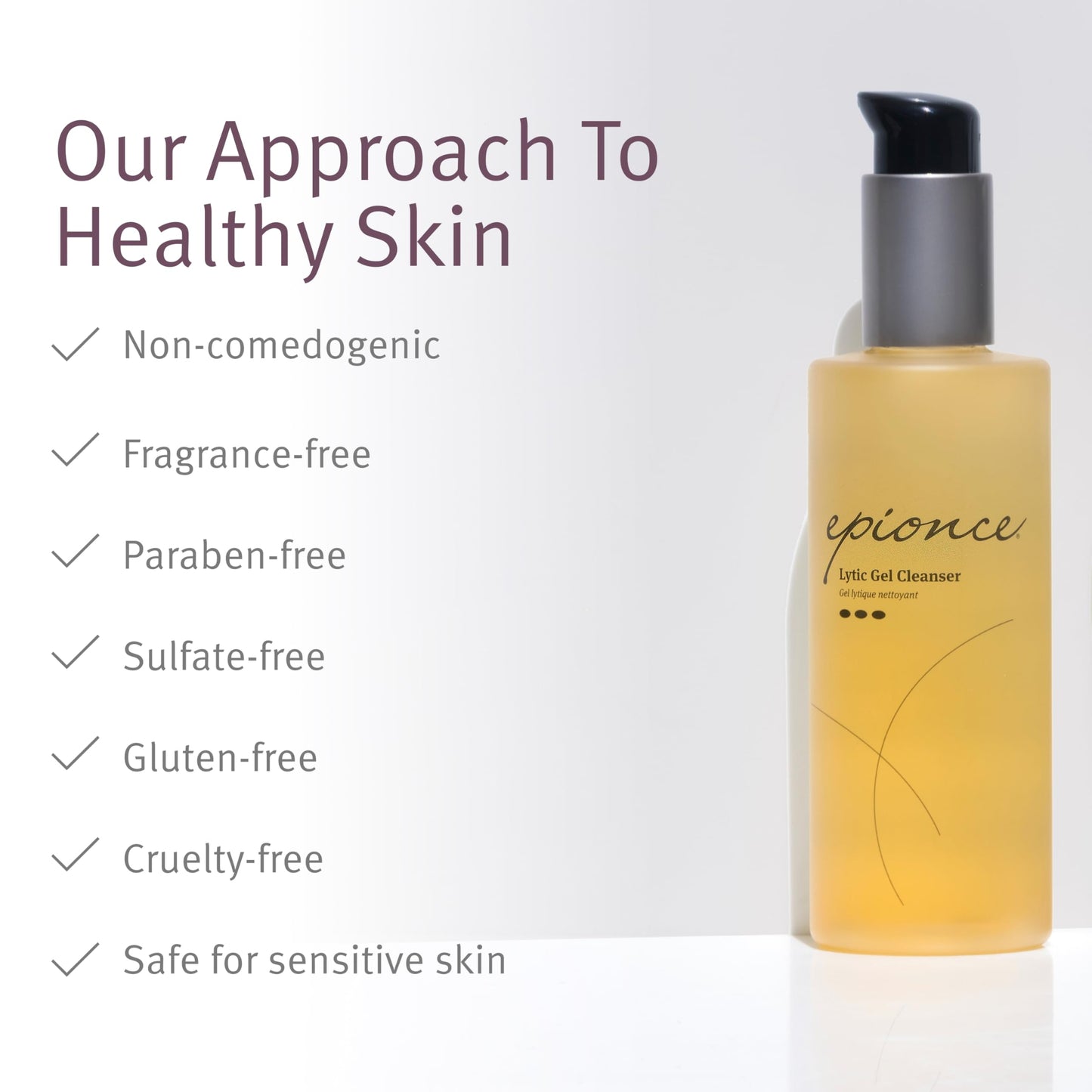 Epionce Lytic Gel Cleanser – Gentle Foaming Face Wash & Makeup Remover for Oily, Combination & Problem Skin with Willow Bark