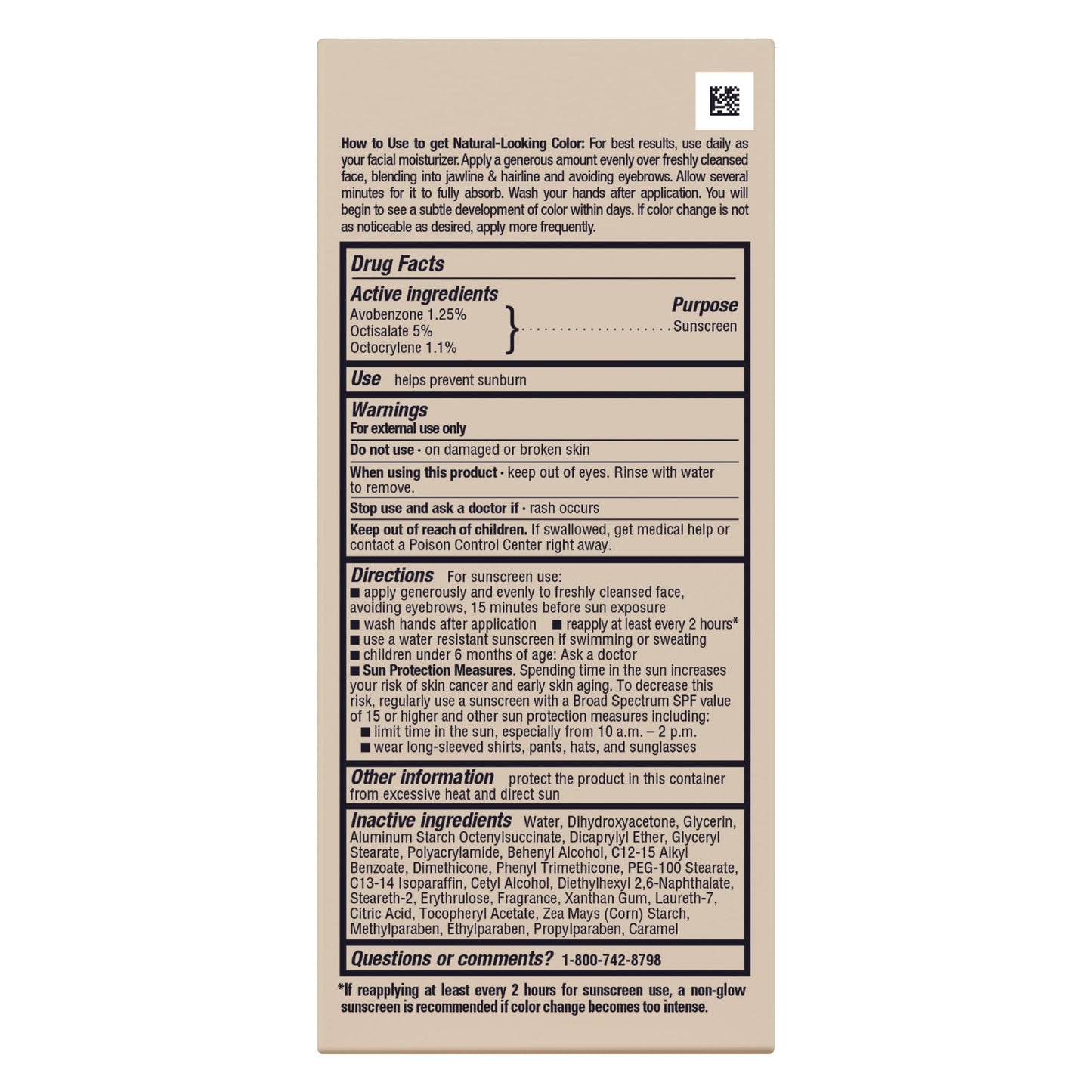 Jergens Natural Glow Daily Facial Moisturizer, Fair to Med 2 fl oz (59 ml)