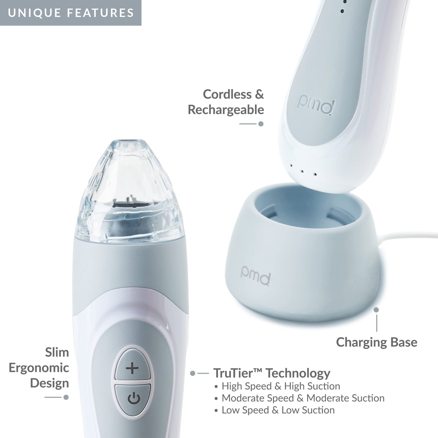 PMD Personal Microderm Elite Pro – At-Home Microdermabrasion Kit for Face & Body with Exfoliating Crystals, Vacuum Suction & 3 Speeds