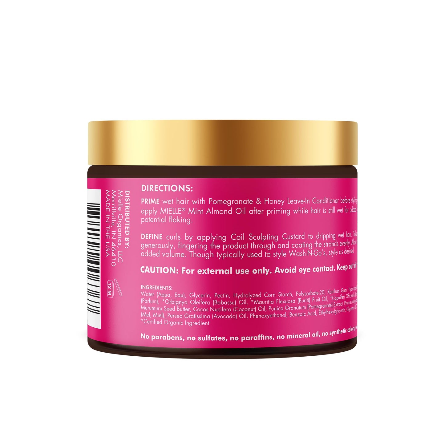 Mielle Organics Pomegranate & Honey Curl Smoothie – Curl Defining Cream for Type 4 Hair, Hydrates, Controls Frizz & Adds Shine, 12 fl oz