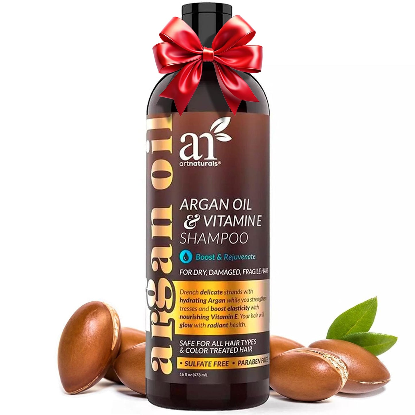 artnaturals Argan Hair Growth Shampoo 16 Fl Oz – Sulfate-Free Treatment for Thinning Hair & Regrowth – With Biotin, Argan Oil, Keratin & Caffeine