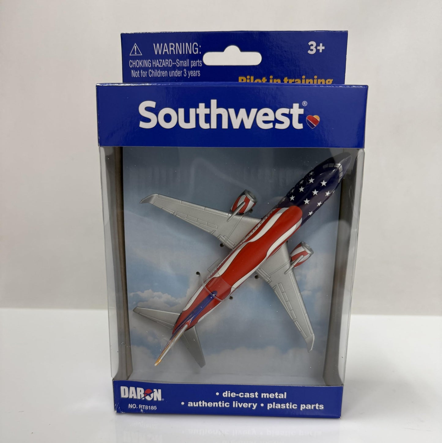 Daron Southwest Freedom One Livery Die-Cast Metal Airplane with Plastic Parts