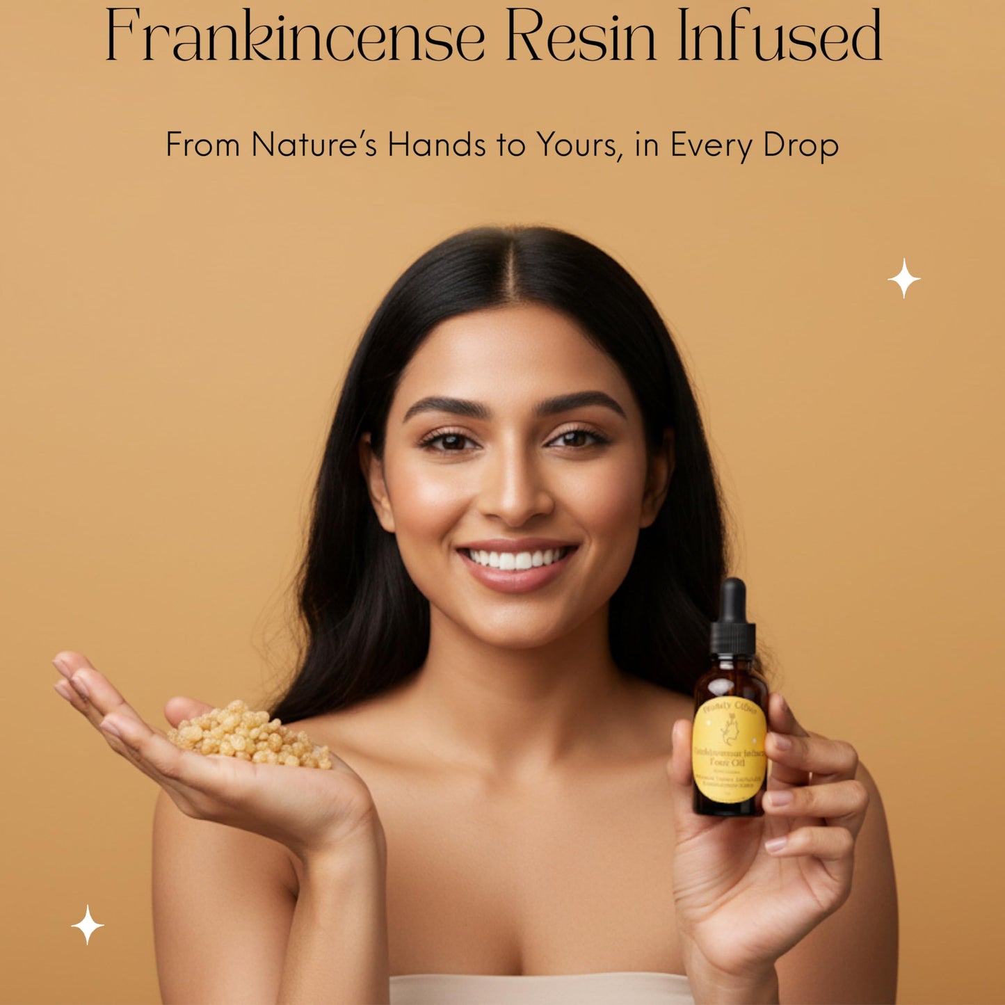 Frankincense Resin Face Serum with Organic Black Seed, Castor & Jojoba Oils – Anti-Aging, Hydrating, Natural Skincare, 1 Fl Oz