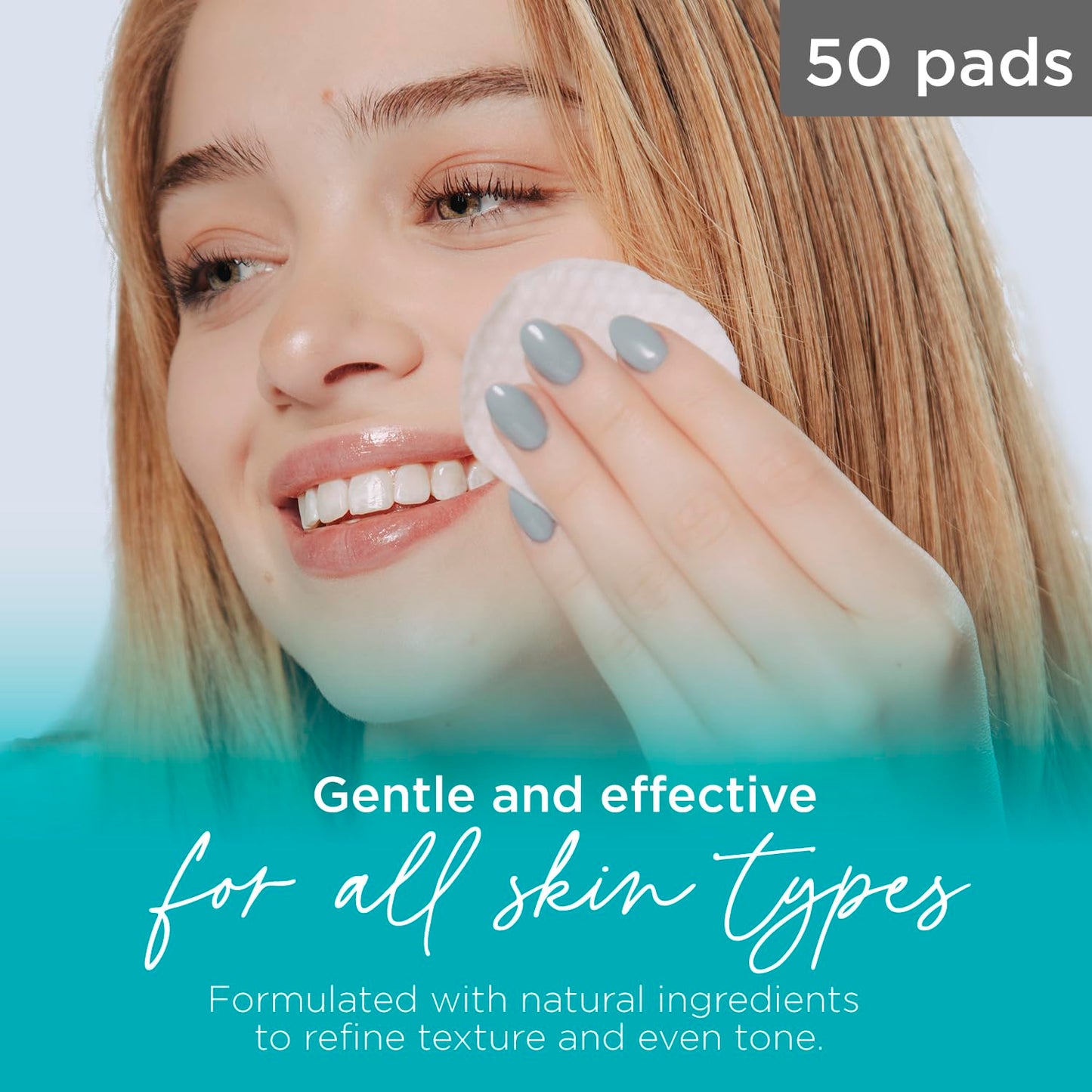 Tree of Life 18% Glycolic Acid Face Pads, 50 Count – Exfoliating Pads with Witch Hazel, Vitamins C, B5 & E for Smooth Skin & Reduced Pigmentation