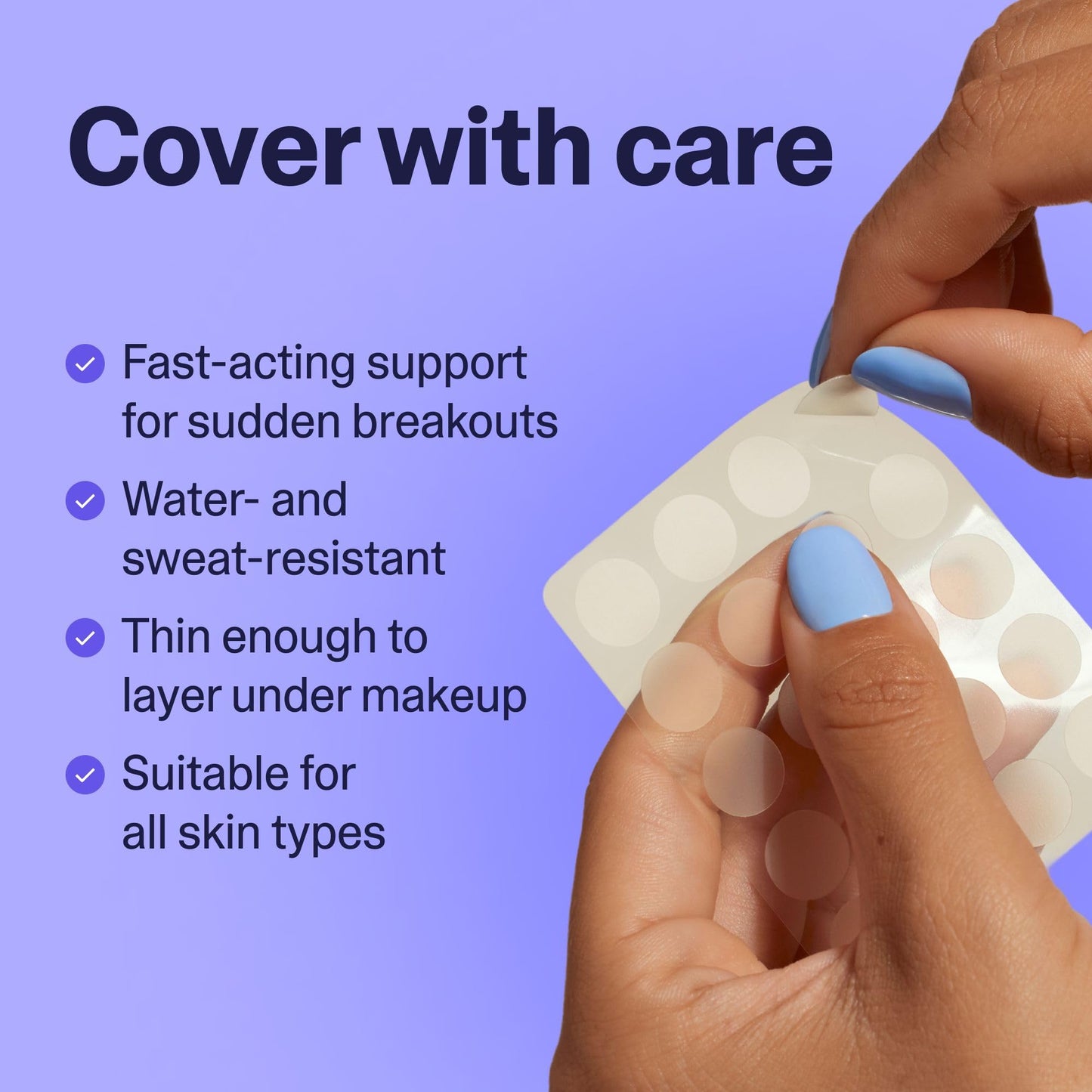 Curology Emergency Spot Pimple Patches for Face, Hydrocolloid Pimple Patches Fast-Acting, 40 Count