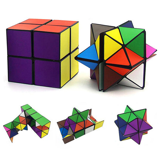 Star Cube Magic Cube Set, 2 in 1 Yoshimoto Cube for Kids and Adults, Toy for Boys and Girls Ages 8-12