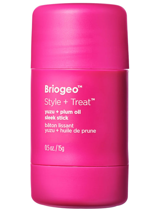 Briogeo Style + Treat Yuzu & Plum Oil Sleek Stick – Vegan Wax Hair Stick for Flyaways, Non-Greasy, Travel-Friendly Styling for All Hair Types, 0.5 oz